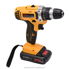 21V 3/8" high quality Durable Brushless Power Tool Cordless Impact Electric Drill Set